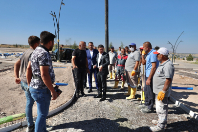 Kahveci Dağı rekreasyon alanına ilk beton atıldı